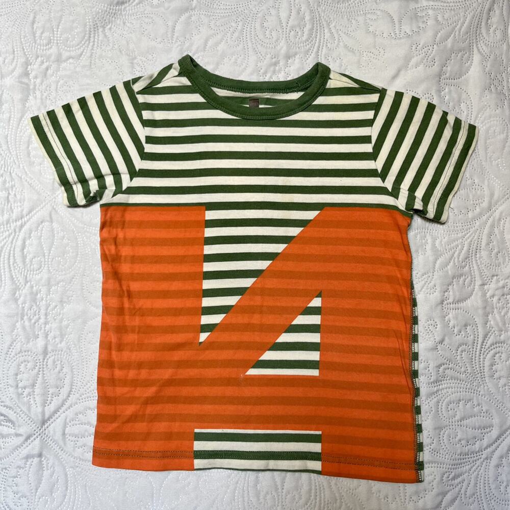 Tea Collection Graphic Number Tee Size 6/7 - Picture 2 of 5